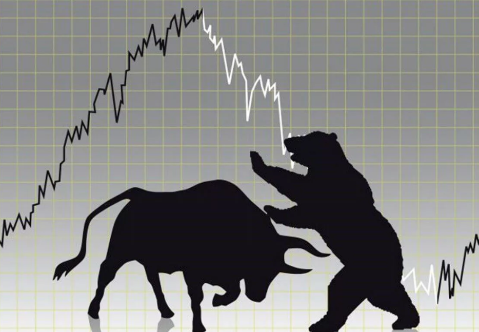 Вечное противоборство быка и медведя...