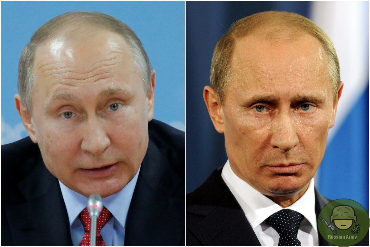 Наш Владимир Владимирович слева - в настоящее время и справа - образец лучших лет!