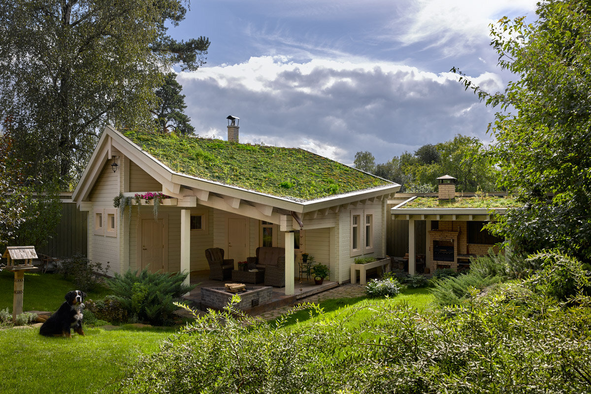 Фото бани в Немчиновке. Проект: архитектурное бюро Андрея Стубе. Фото: Сергей Ананьев.