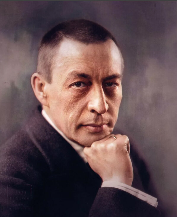 Сергей Рахманинов в пиксельной обработке