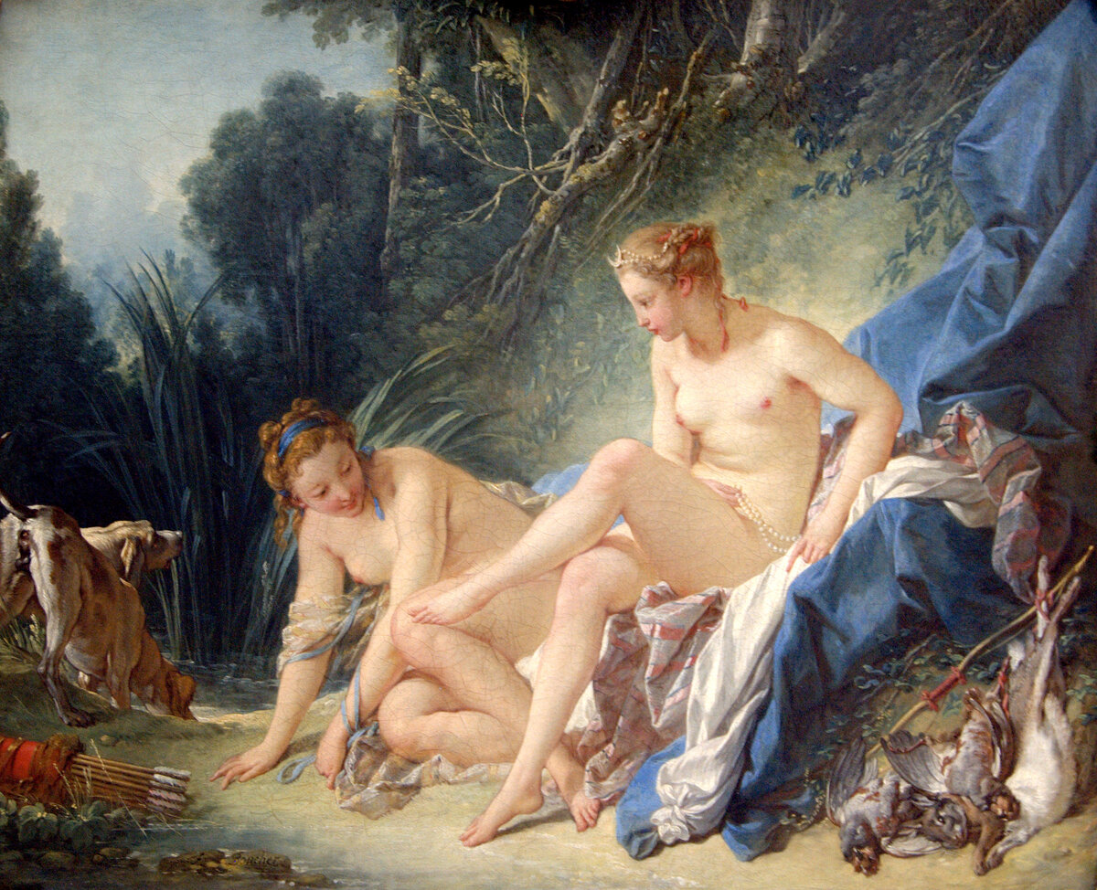Франсуа Буше. "Купание Дианы" 1742 год.