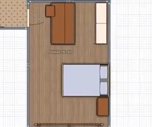 Гардеробная в верхнем правом углу