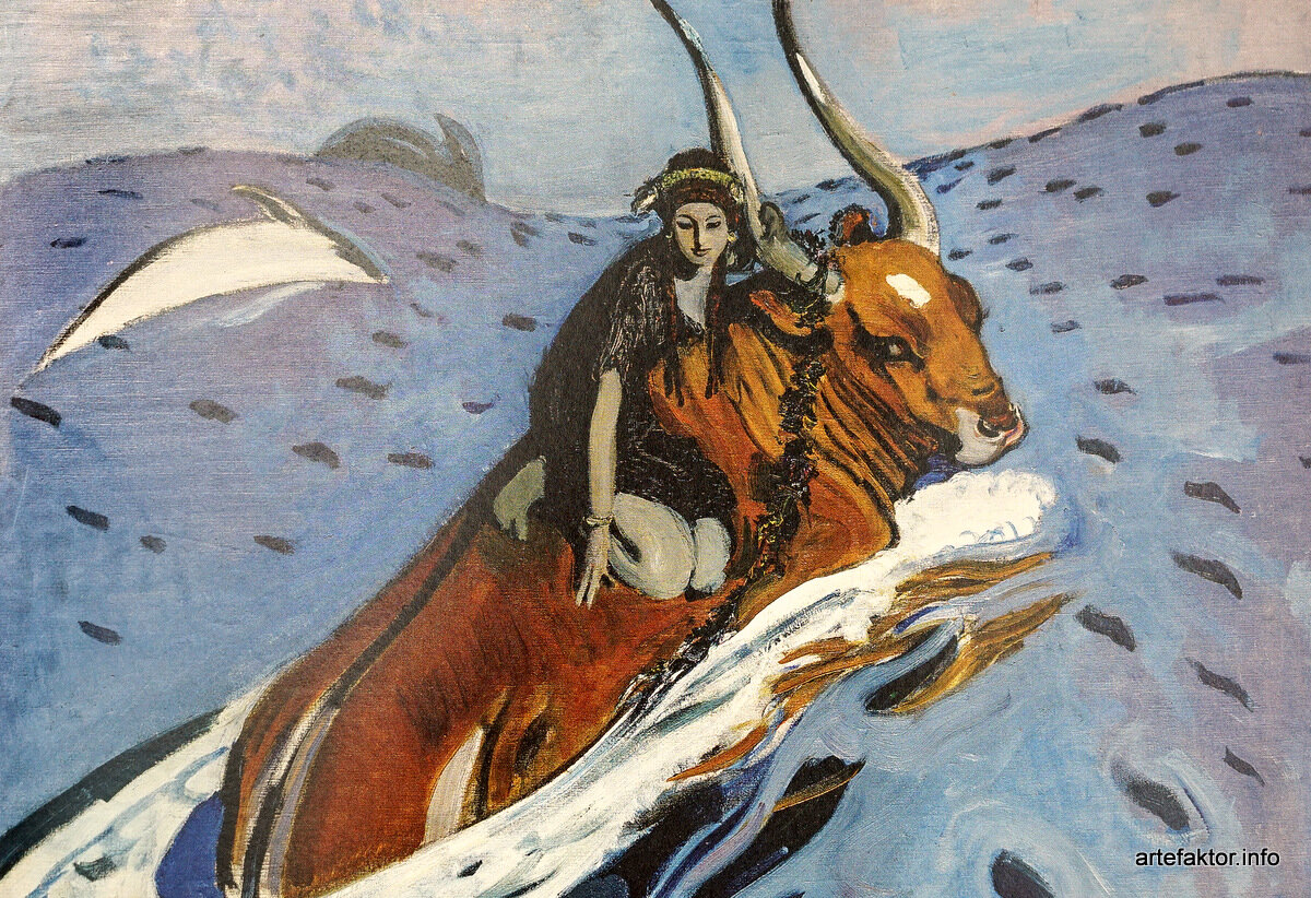 В.А.Серов. Похищение Европы.1910.Холст, масло. Государственная Третьяковская галерея.