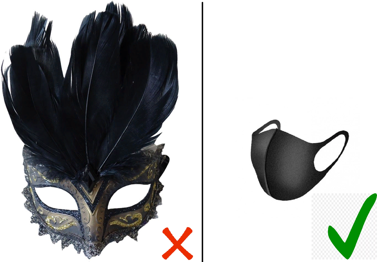 Маленькая черная маска