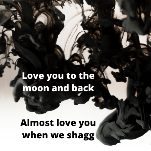 Люблю тебя до луны и обратно = Т****ться с тобой  приятно