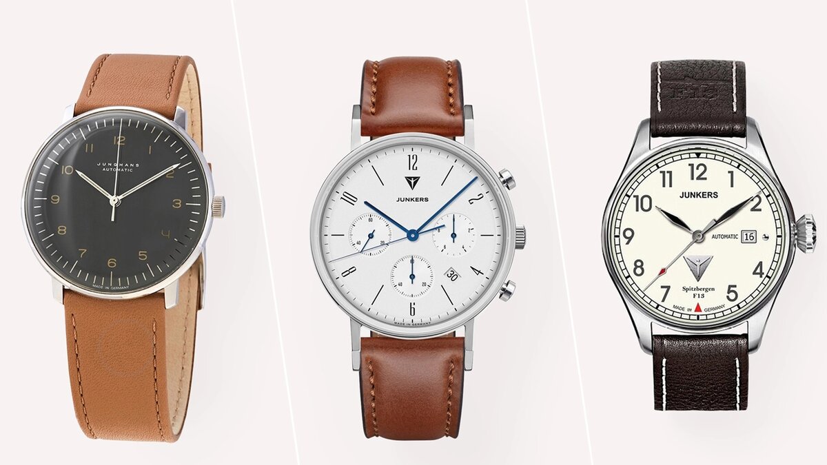 Junghans Max Bill, Junkers Dessau Chronograph и Junkers Spitzbergen F13