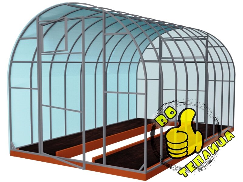 арочная форма теплицы из поликарбоната