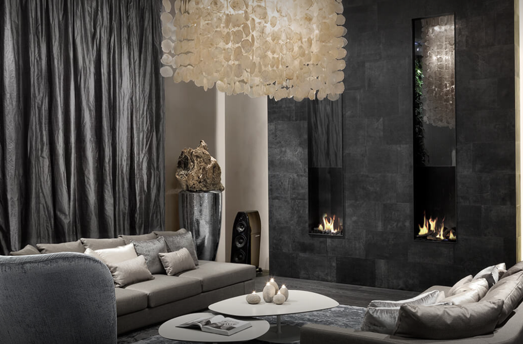 биокамин - камин на биоэтаноле - декоративная составляющая интерьера гостиной