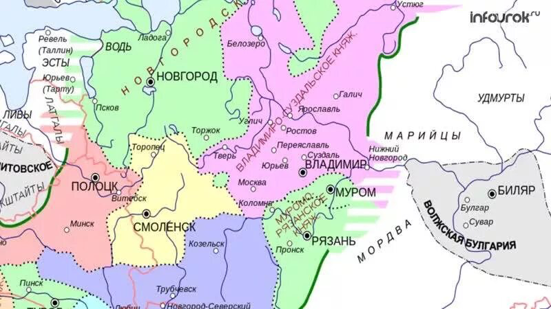 Югорские княжества карта