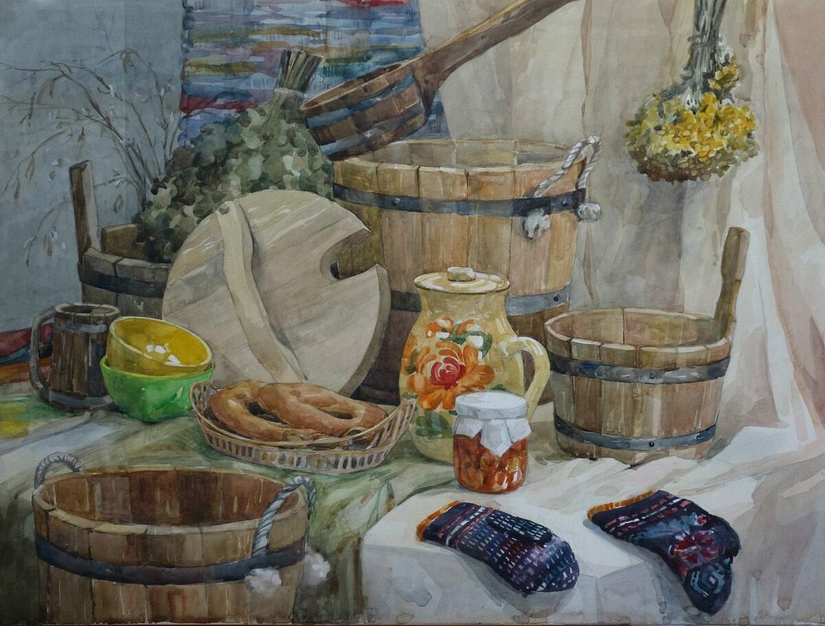 Картина для бани маслом