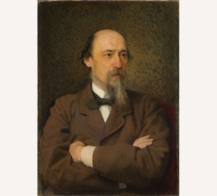 Николай Алексеевич Некрасов, портрет (художник Иван Крамской) 