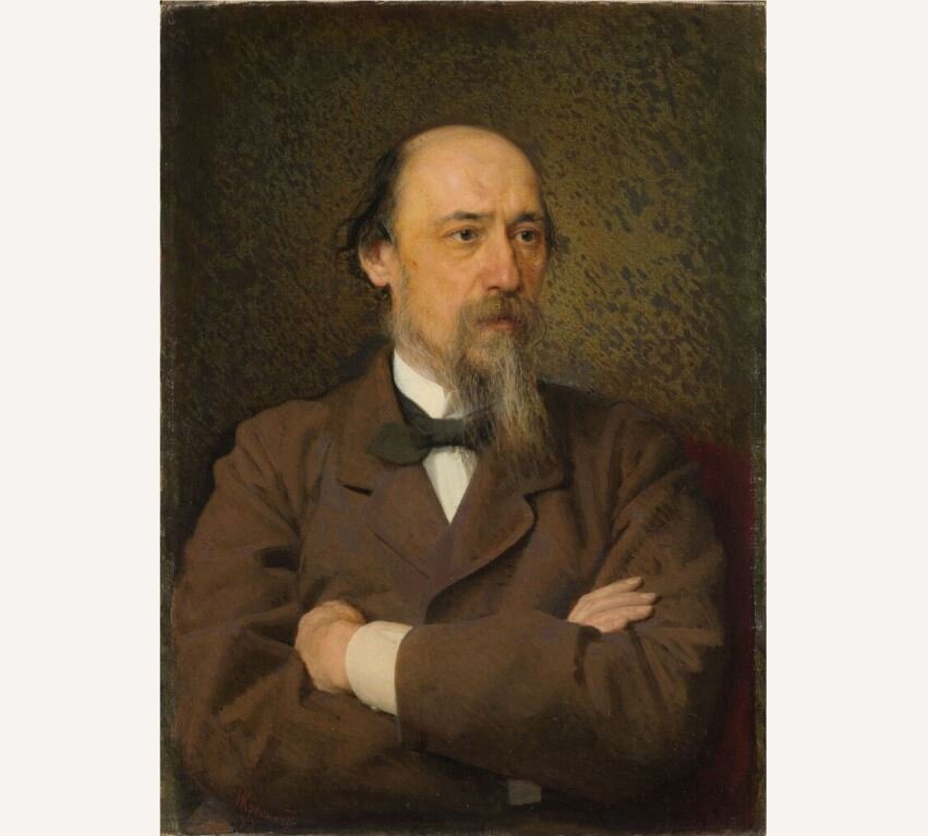 Николай Алексеевич Некрасов, портрет (художник Иван Крамской) 
