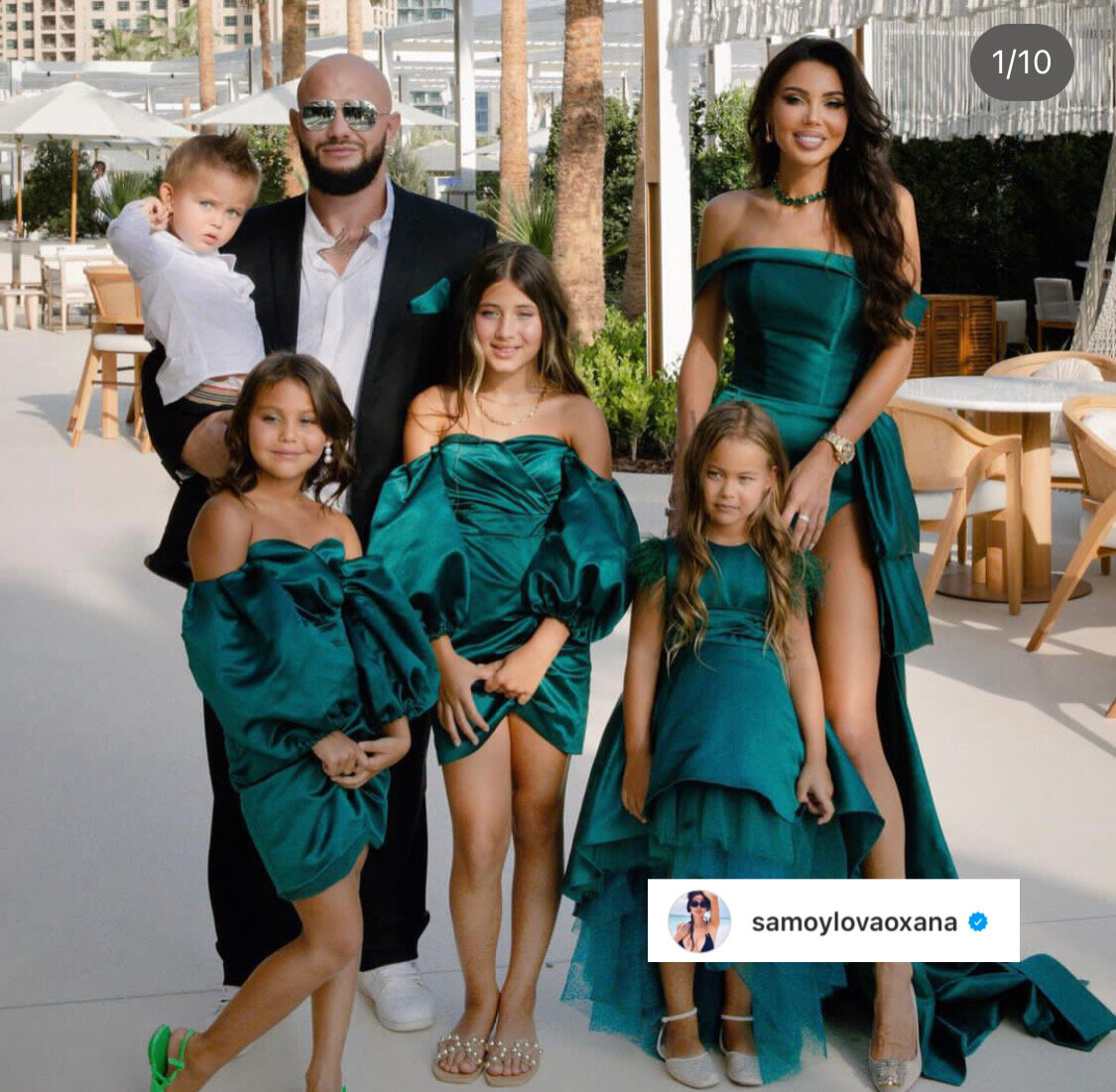 Фото из социальных сетей Оксаны Самойловой. Дети Самойловой и Джигана