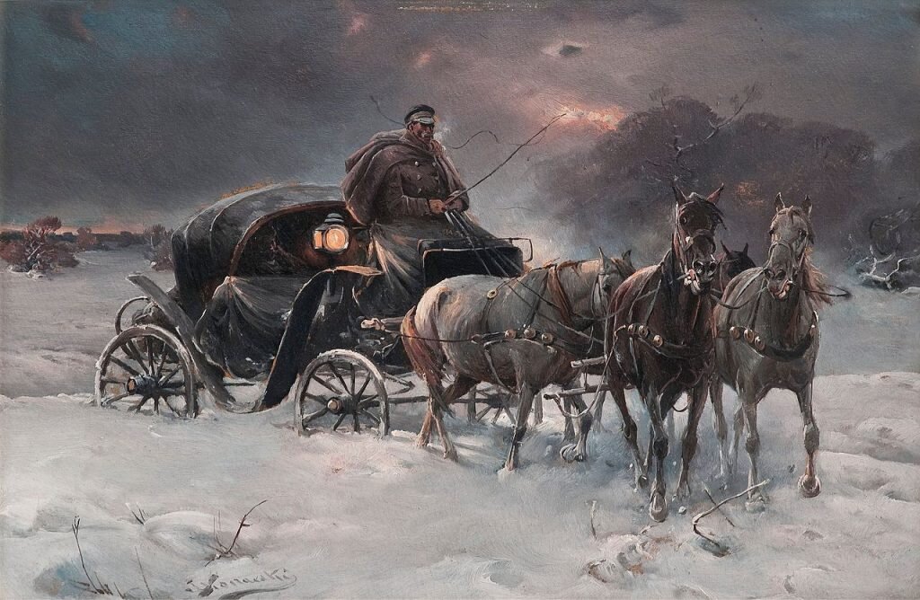 А. Веруш-Ковальский «Путешественник в зимнюю ночь»