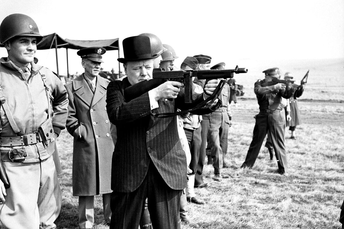 Уинстон Черчилль с Томпсоном