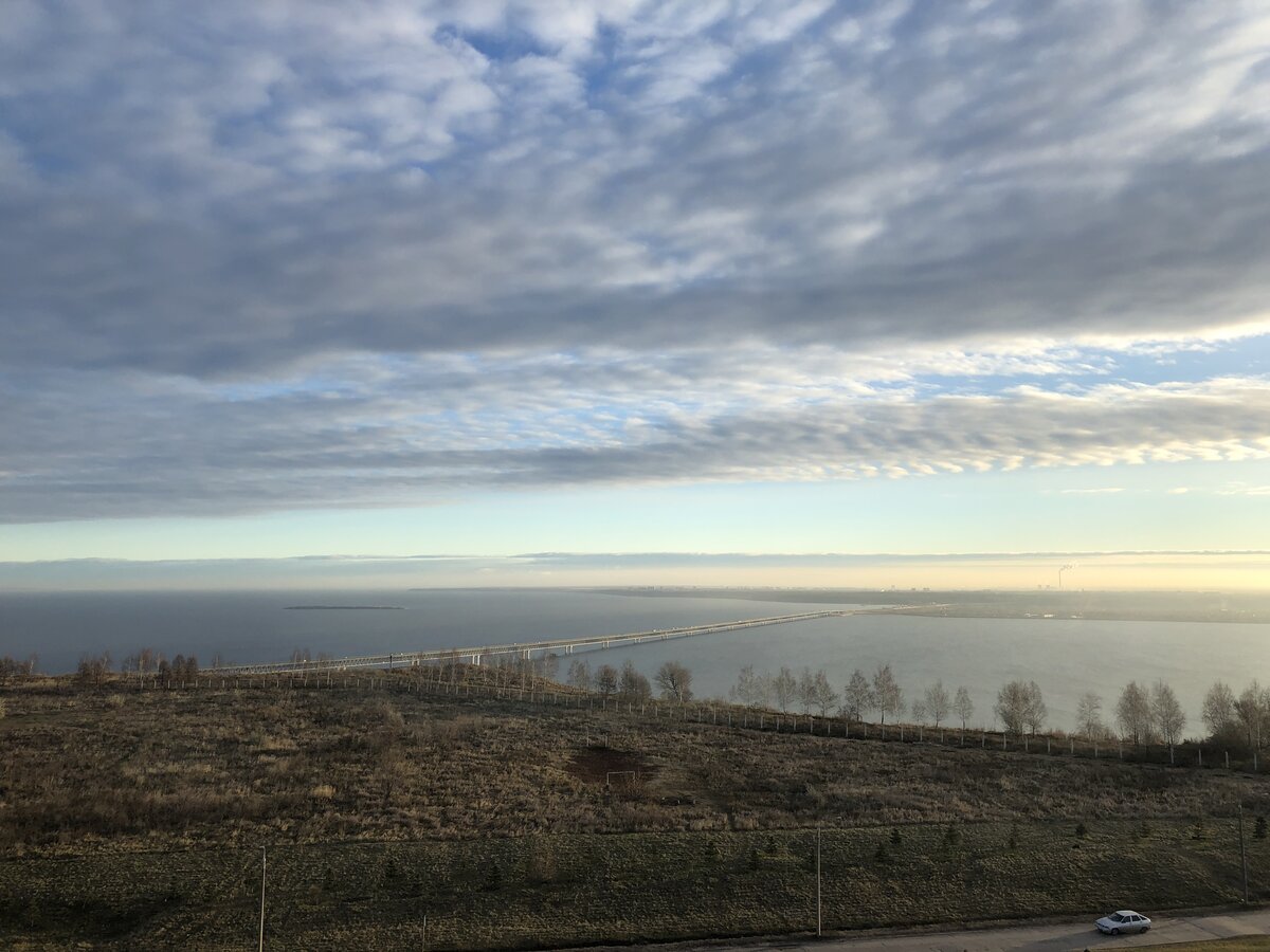 Вид на Волгу из одного из корпусов Ульяновского государственного технического университета