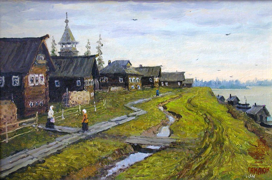 Природа дом изба Крестьянская