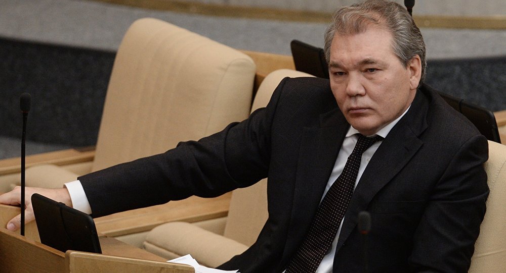 Председатель комитета ГД по делам Содружества Независимых Государств Леонид Калашников 