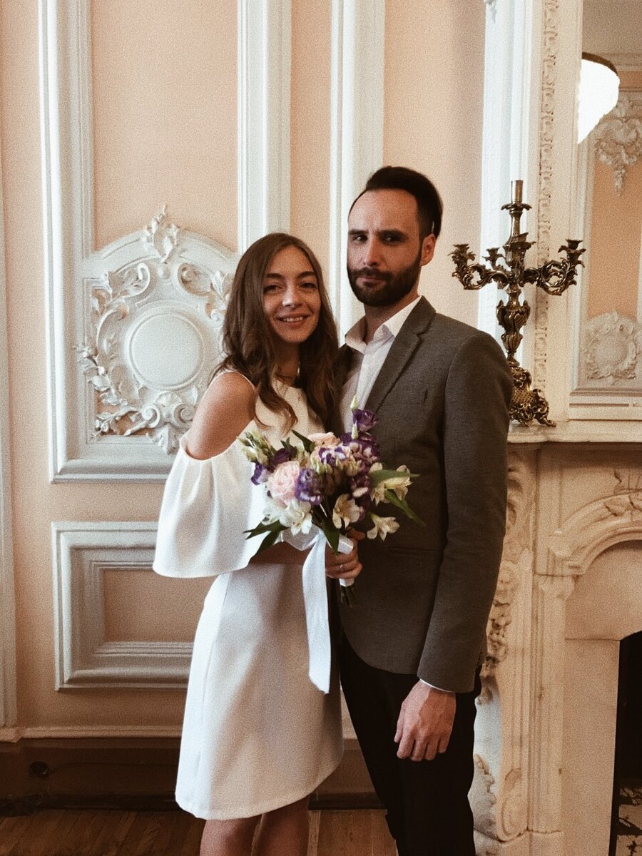 Мы с Серёжей сразу после регистрации