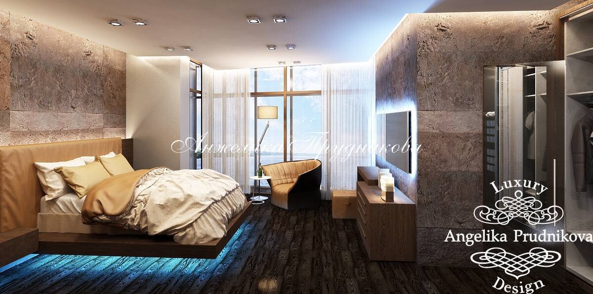 На фото: Новинка 2017-2018. Дизайн квартиры в стиле арт-деко в ЖК «Город Набережных»