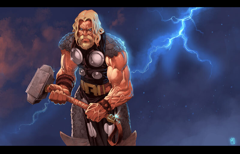 Тор, Защитник Людей // deviantart: Thor by LordMishkin