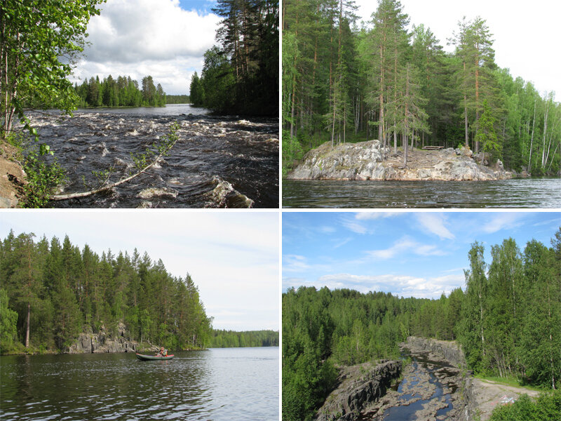 Река суна Карелия сплав