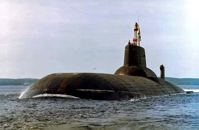 Атомный подводный ракетоносец.
