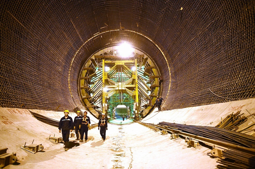 Створ плотины Рогунской ГЭС. Фото: trust-hydro.com