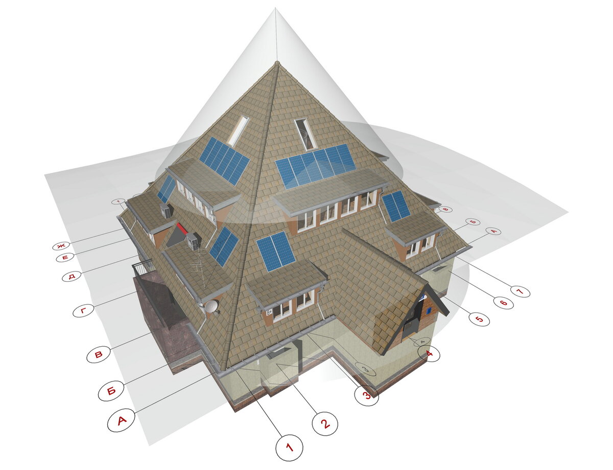 Дом в виде пирамиды проект