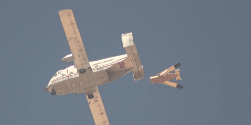 Момент запуска беспилотника. Фото: Yahoo News