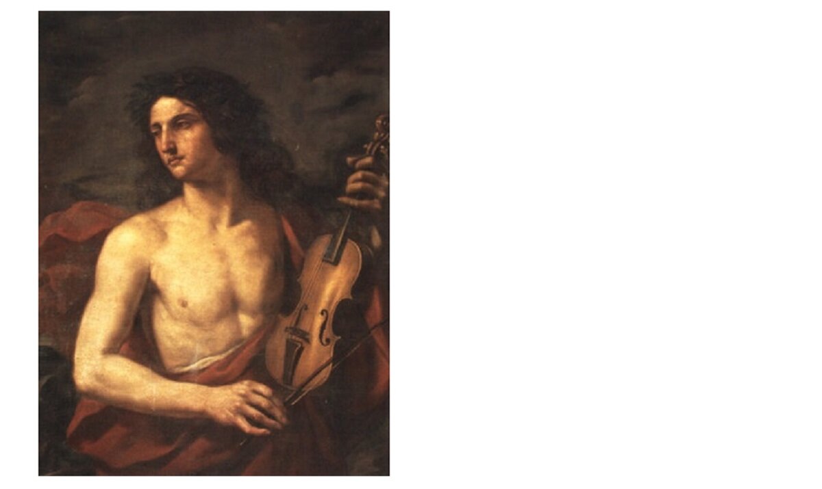 Орфей играет на скрипке — Cesare Gennari, 17-й век 