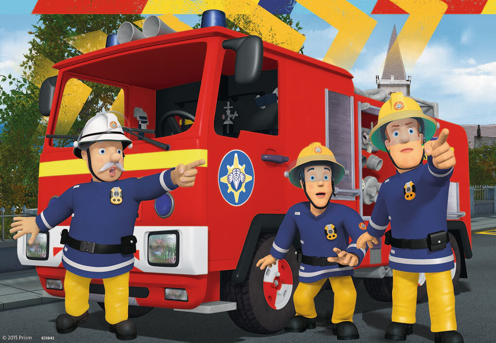 Кадр из мультфильма "Пожарный Сэм"