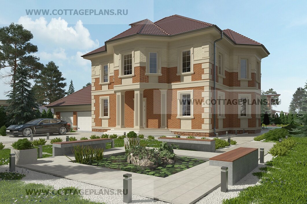 Фасады дома. Источник фото: https://www.cottageplans.ru