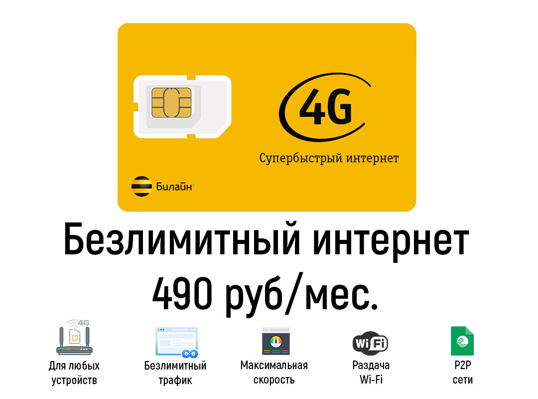 Безлимитный интернет 4G LTE от Билайн | БИТ.ОНЛАЙН | Дзен