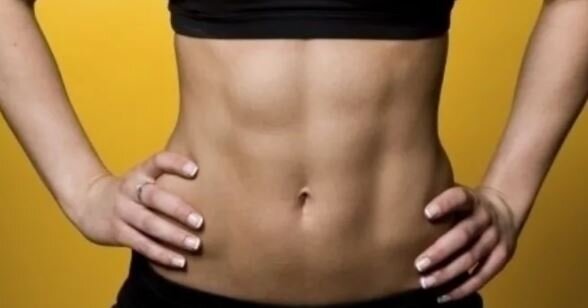 Девочки, расслабились. Такого пресса сразу после родов не бывает. картинка из интернета.