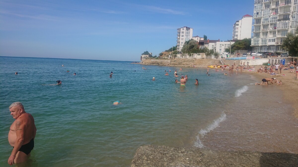 Пляж Орловка, 15 часов дня. 