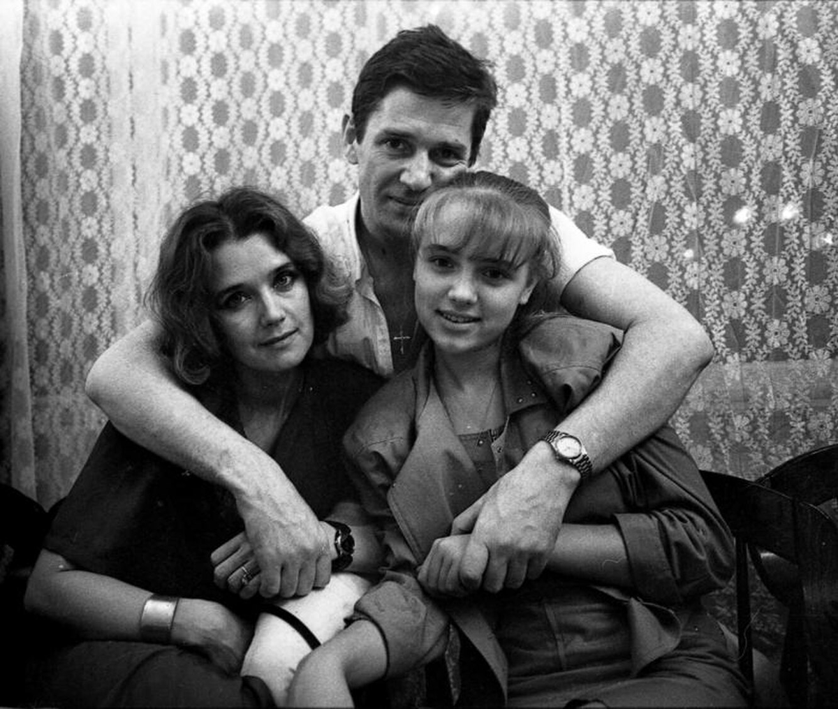 Александр Абдулов, Ирина Алферова и дочь  Ксения