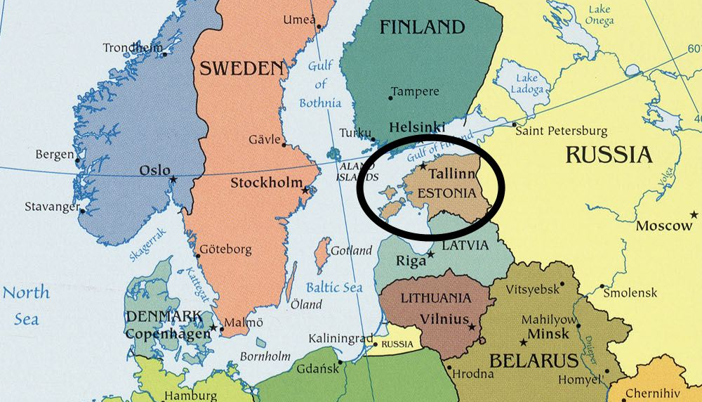 Политическая карта прибалтики