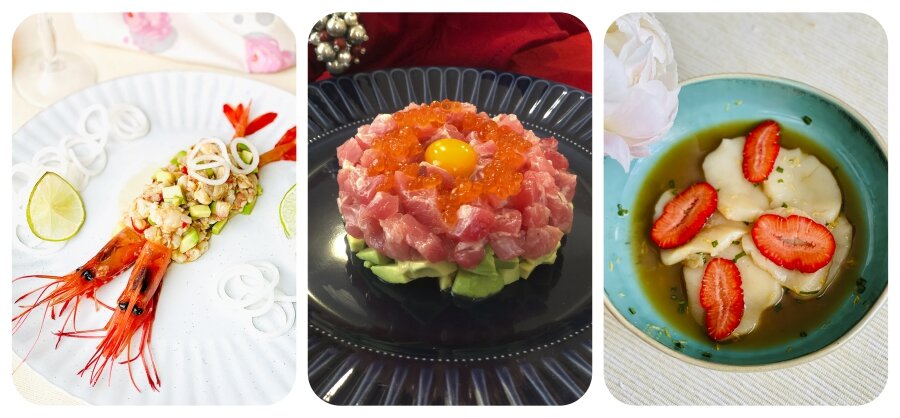 Закуски из морепродуктов на аперитив