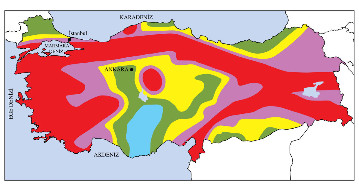 Геологическая карта турции