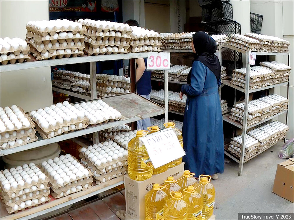 Таджикистан - Как продают яйца? Не так как в РФ