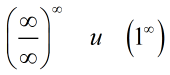 Бесконечность в нулевой степени