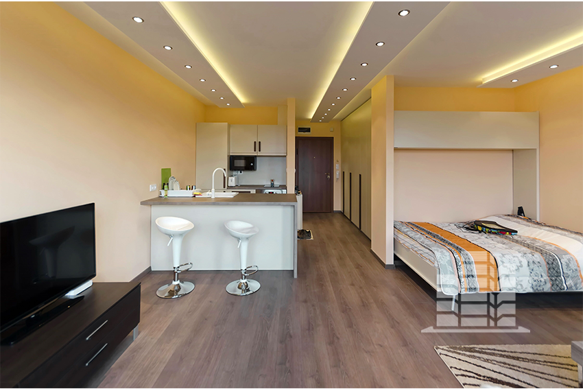 Типичный интерьер квартиры-студии