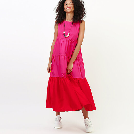 На фото: платье BLUKEY (арт. Z726 220 221 fuchsia).