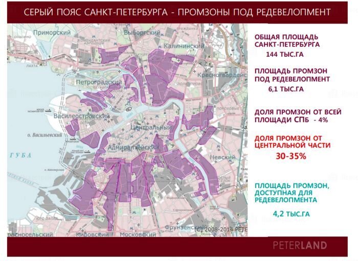 Карта промышленности спб