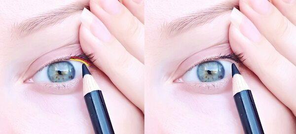 Заполнение межресничного пространства карандашом при омолаживающем макияже: техника нанесения для лучшего результата