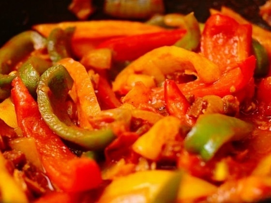 Готовим быстро лечо, вкусная еда.