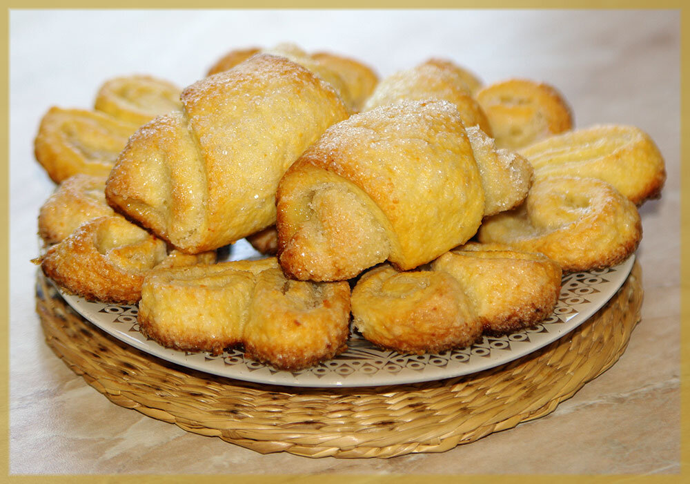 Печенье из творога сердечками