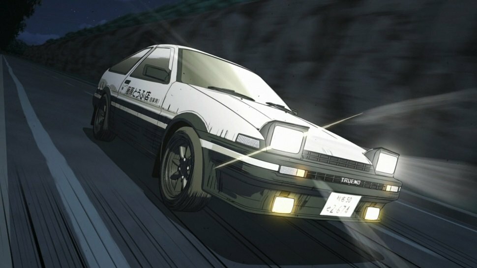 Кадр из сериала "Initial D"