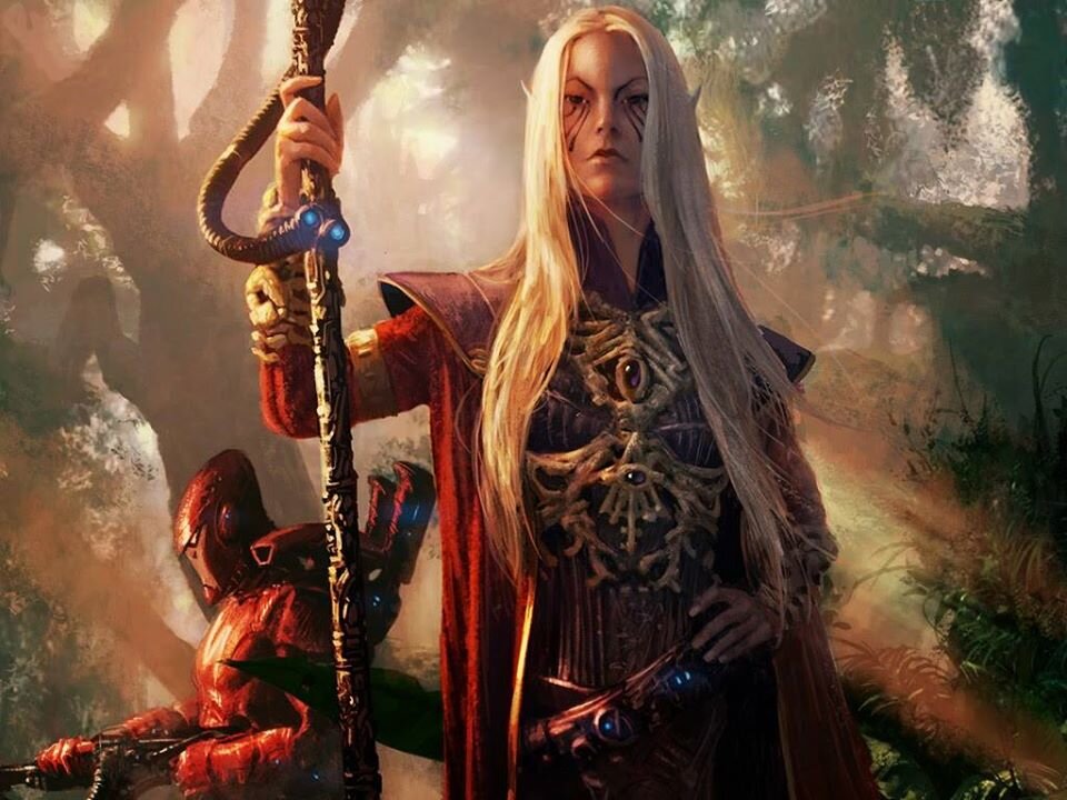 Эльдары из вселенной Warhammer 40k - типичные эльфы.